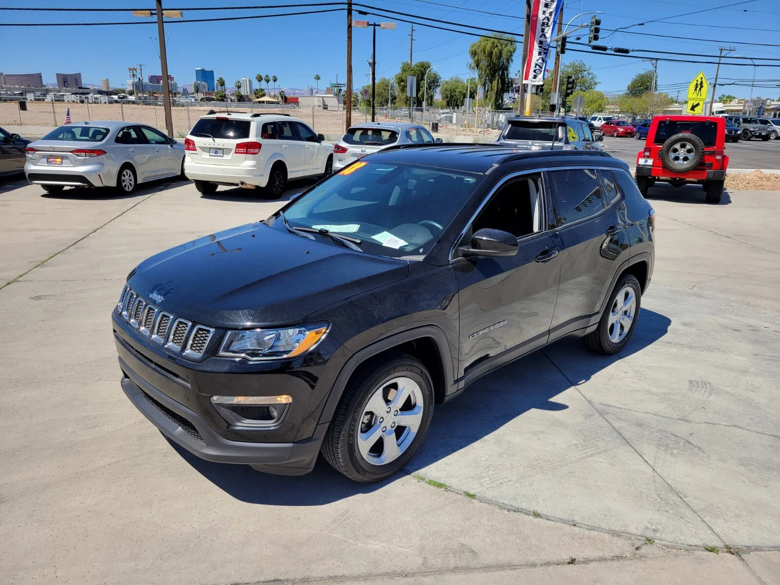 Black 2018 Jeep Compass Latitude for sale in Las Vegas, NV
