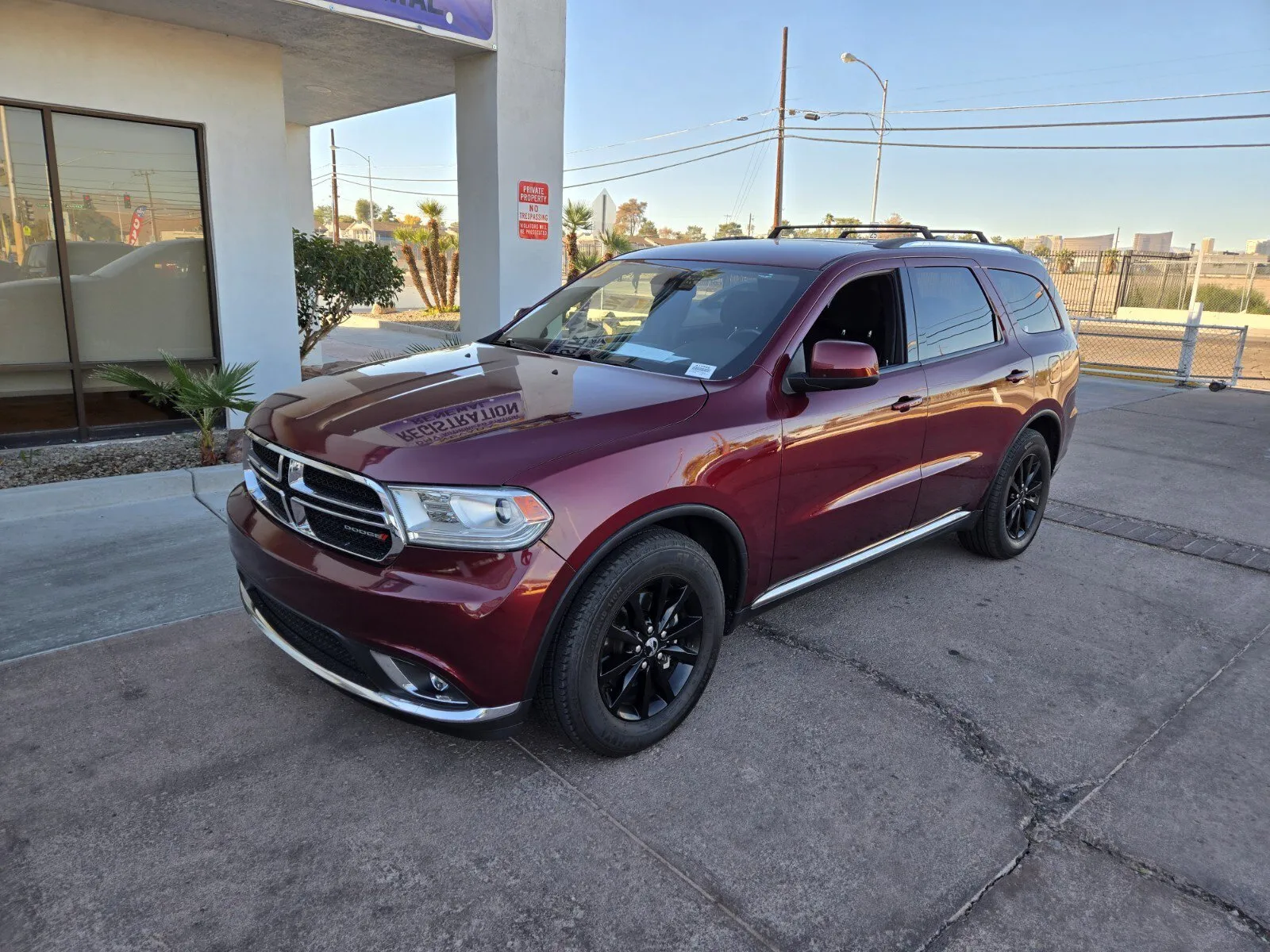 Red 2018 Dodge Durango SXT for sale in Las Vegas, NV
