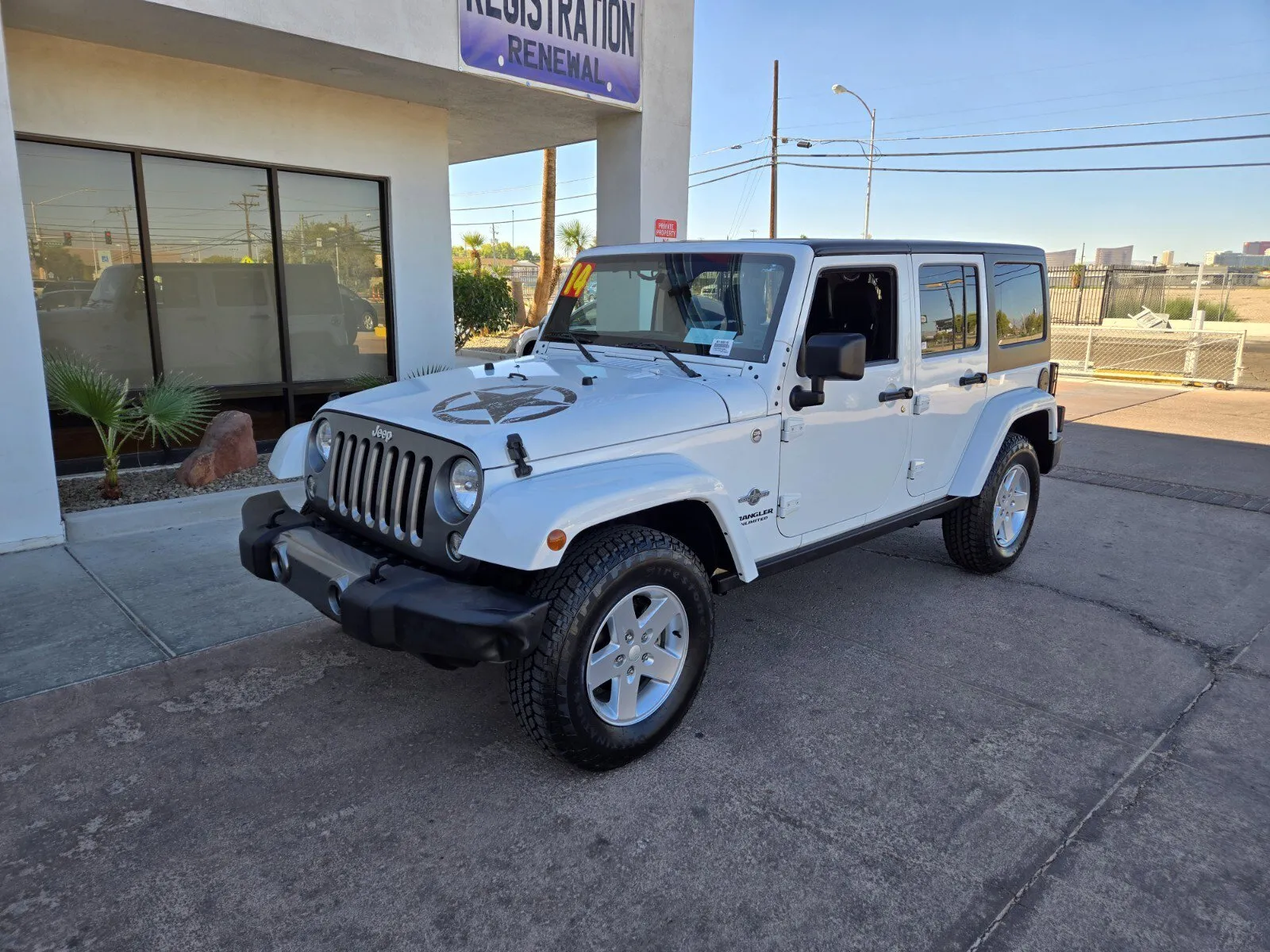 White 2014 Jeep Wrangler Unlimited Freedom Edition for sale in Las Vegas, NV