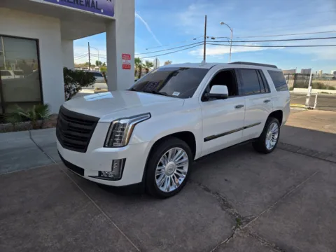 White 2016 Cadillac Escalade Platinum for sale in Las Vegas, NV