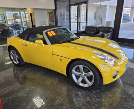 Yellow 2008 Pontiac Solstice 2DR CONV for sale in Las Vegas, NV