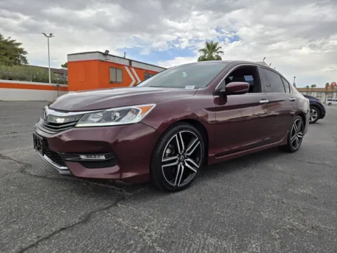 Red 2017 Honda Accord Sedan Sport for sale in Las Vegas, NV