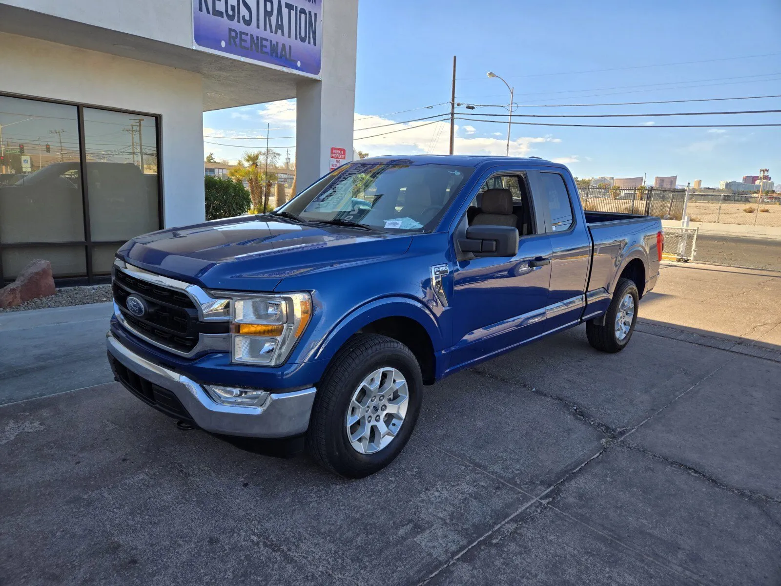Blue 2022 Ford F-150 XLT for sale in Las Vegas, NV
