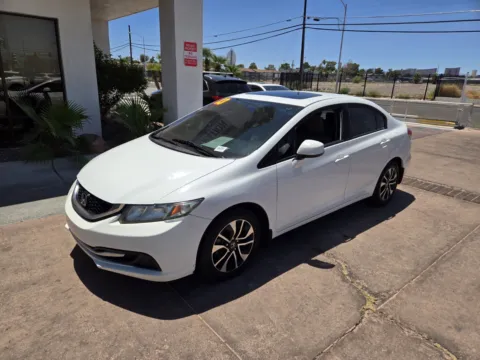 White 2013 Honda Civic Sdn EX for sale in Las Vegas, NV