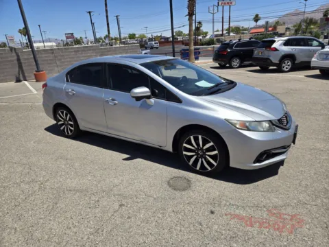 Silver 2015 Honda Civic Sedan EX-L for sale in Las Vegas, NV