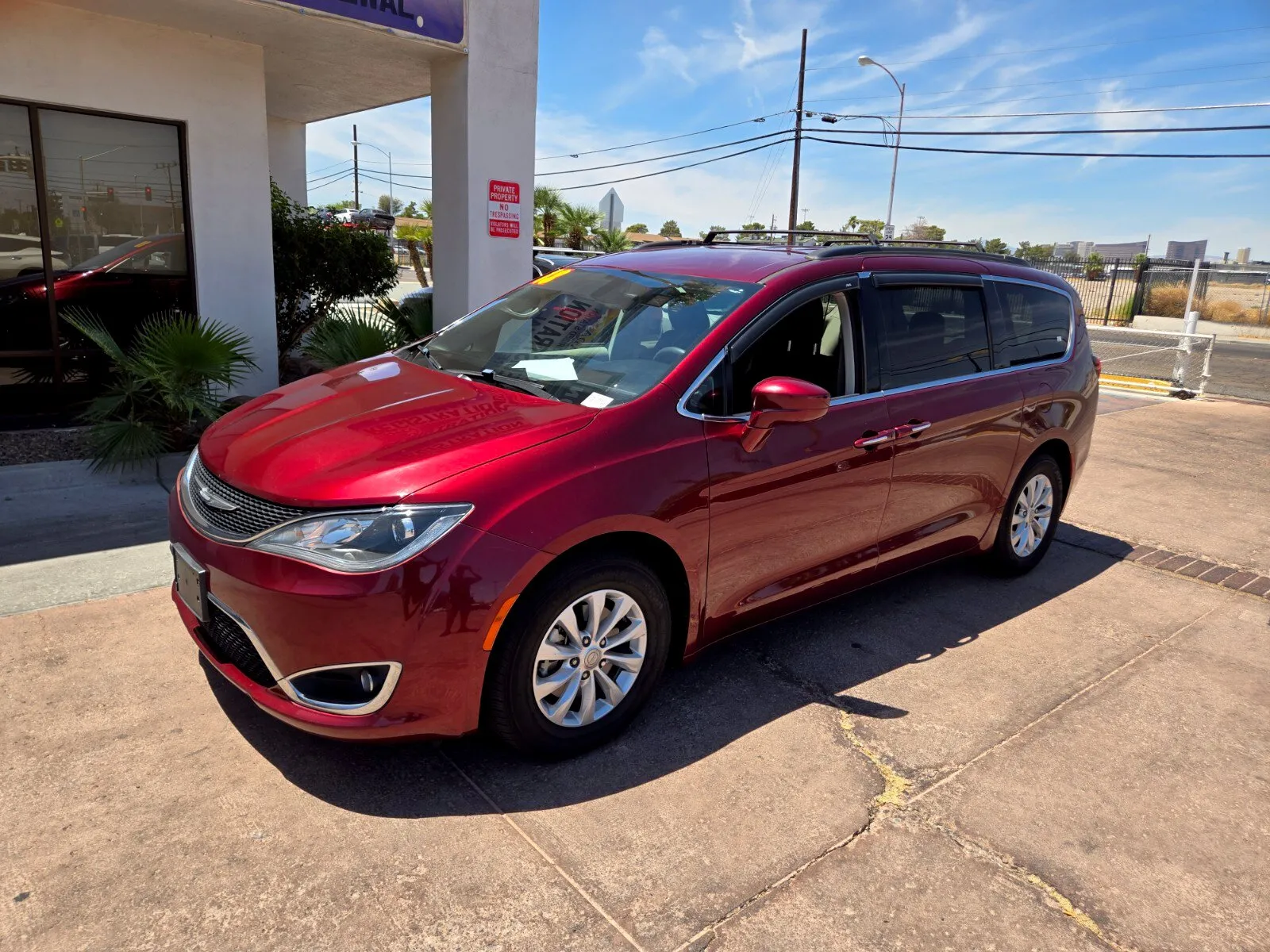 Red 2018 Chrysler Pacifica Touring Plus for sale in Las Vegas, NV