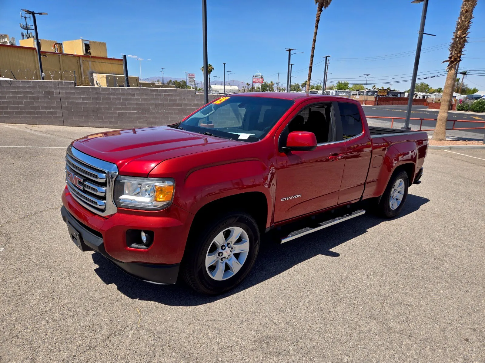 Red 2015 GMC Canyon 2WD SLE for sale in Las Vegas, NV