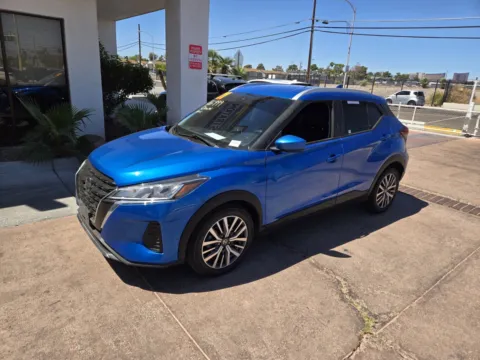 Blue 2021 Nissan Kicks SV for sale in Las Vegas, NV