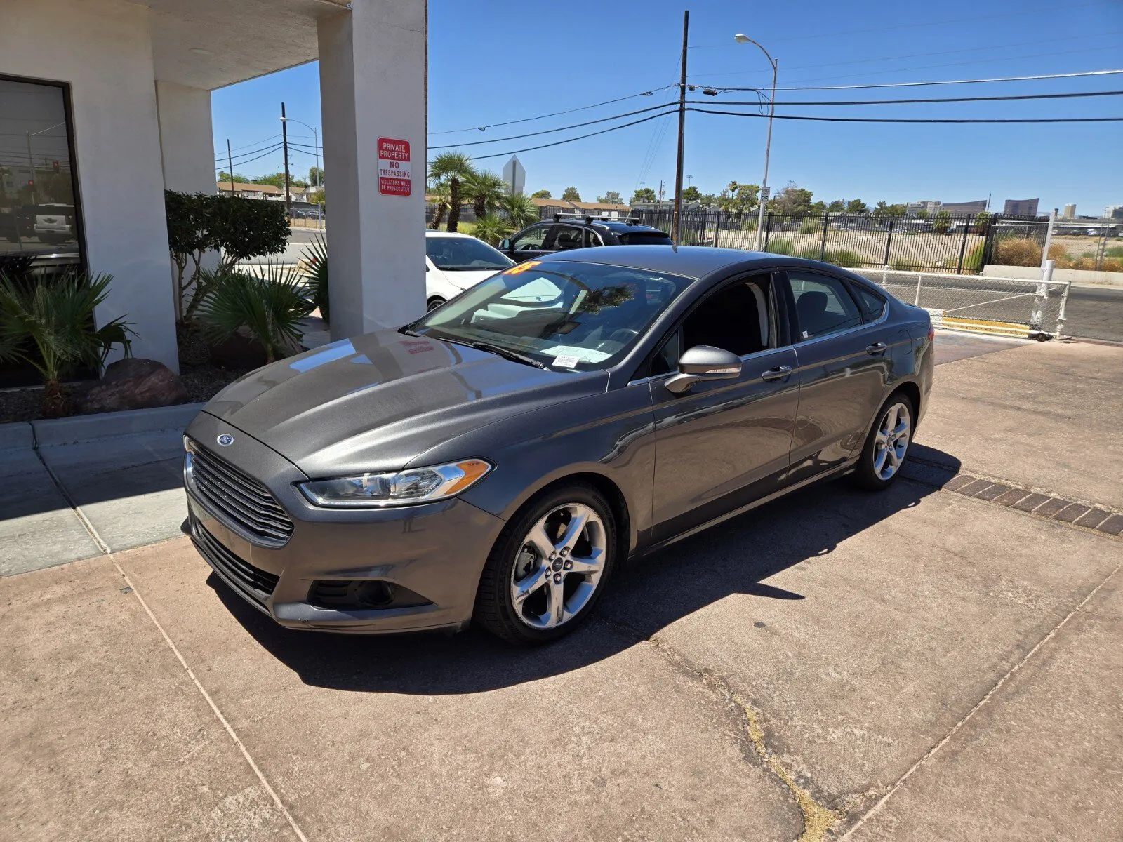 Gray 2015 Ford Fusion SE for sale in Las Vegas, NV