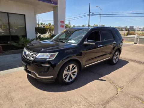 Black 2018 Ford Explorer Limited for sale in Las Vegas, NV
