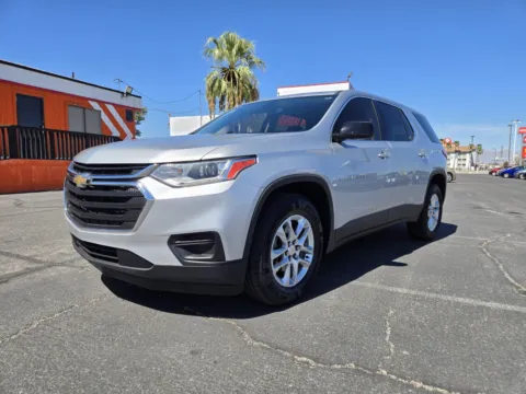 Silver 2018 Chevrolet Traverse LS for sale in Las Vegas, NV