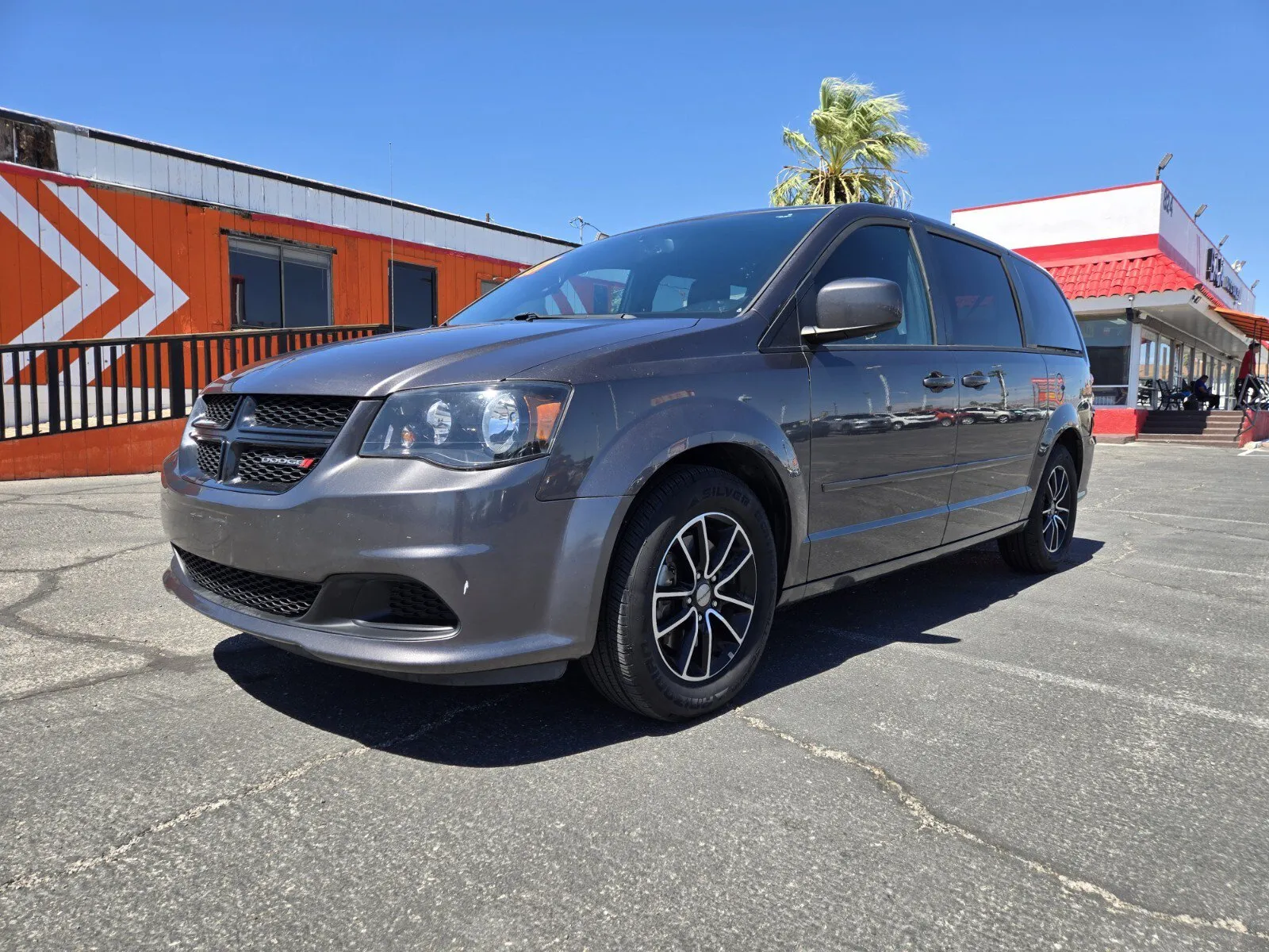 Gray 2017 Dodge Grand Caravan SE Plus for sale in Las Vegas, NV