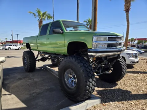 Green 1996 Chevrolet C/K 3500 Crew Cab CREW CAB 4WD 167W for sale in Las Vegas, NV