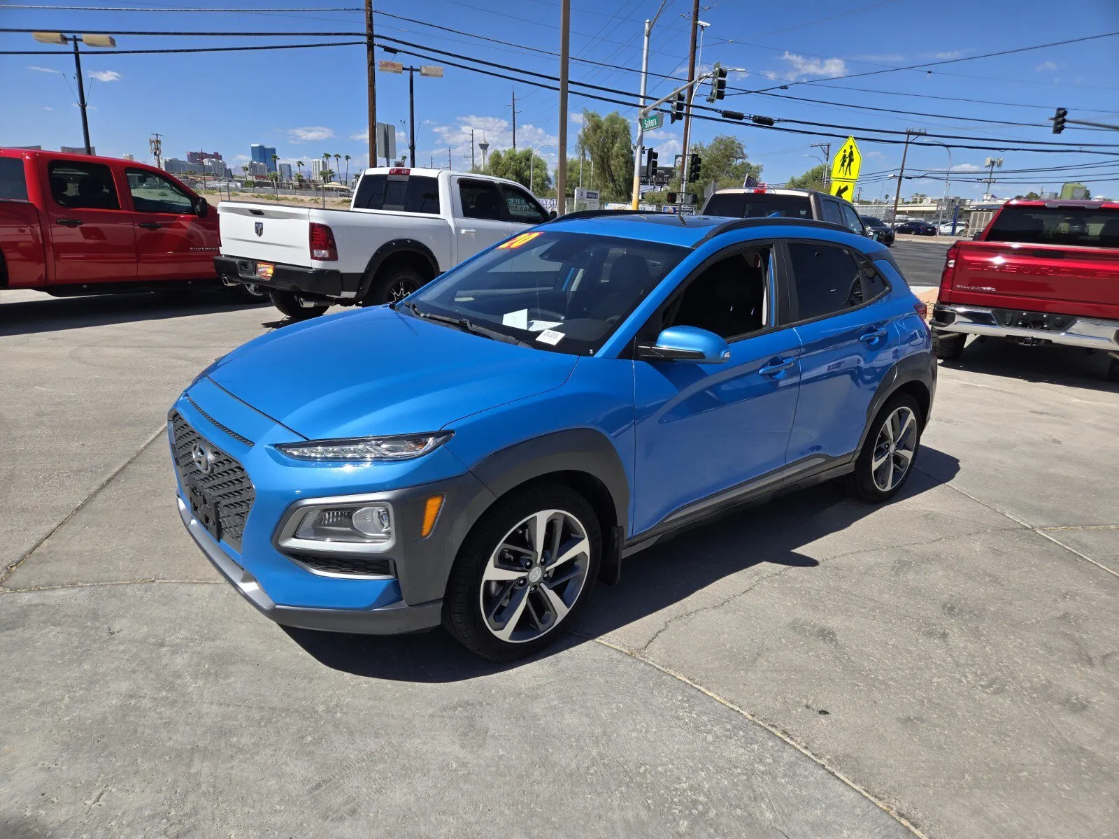 Blue 2020 Hyundai Kona Limited for sale in Las Vegas, NV