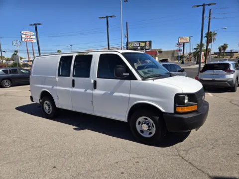 White 2012 Chevrolet Express Cargo Van RWD 2500 135 for sale in Las Vegas, NV