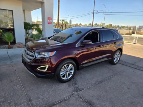 Red 2017 Ford Edge SEL for sale in Las Vegas, NV