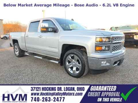 Silver 2015 Chevrolet Silverado 1500 LTZ for sale in Logan, OH