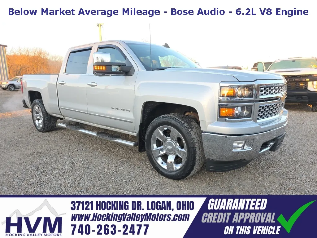 Silver 2015 Chevrolet Silverado 1500 LTZ for sale in Logan, OH
