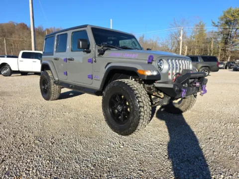 Gray 2020 Jeep Wrangler Unlimited Sahara for sale in Logan, OH