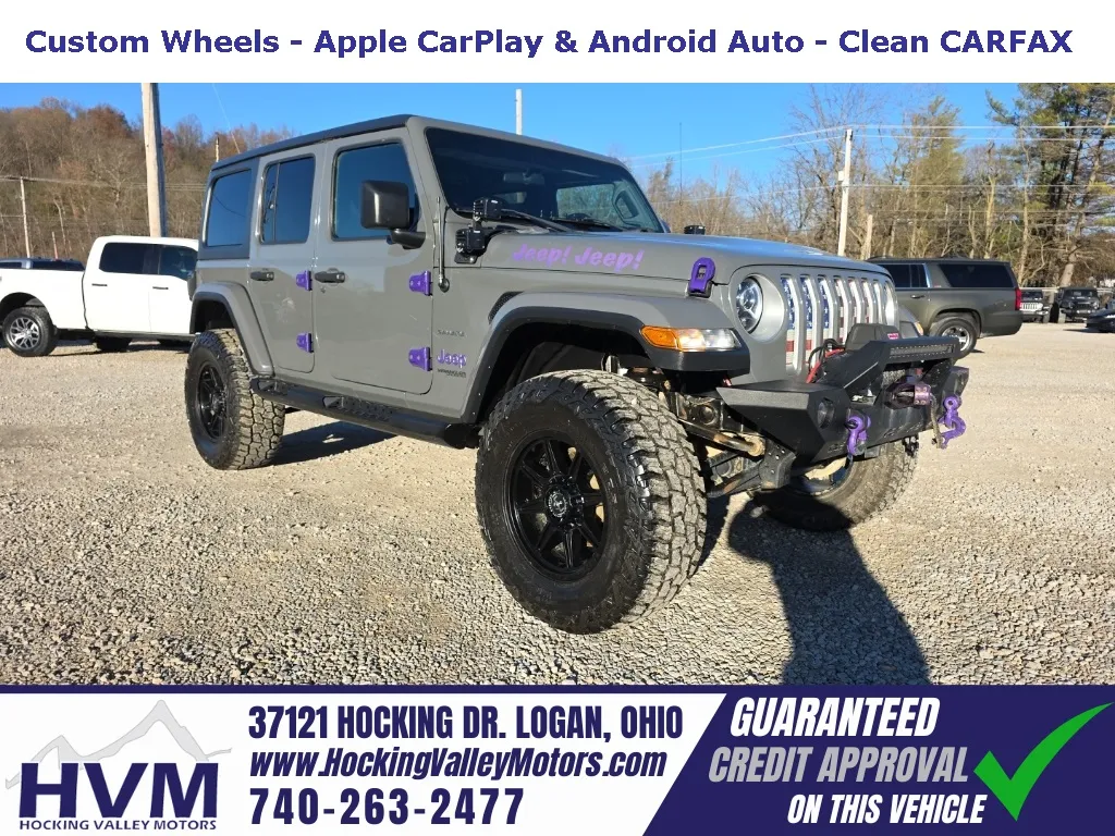 Gray 2020 Jeep Wrangler Unlimited Sahara for sale in Logan, OH