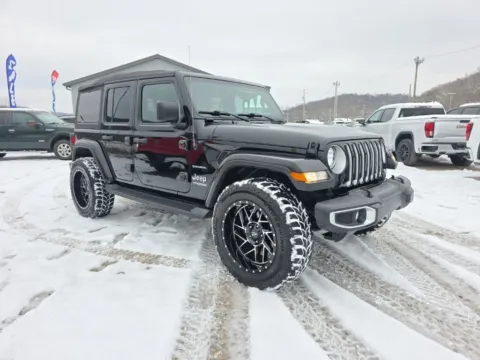 Black 2021 Jeep Wrangler Unlimited Sahara for sale in Logan, OH