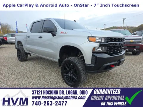 Silver 2021 Chevrolet Silverado 1500 Custom Trail Boss for sale in Logan, OH