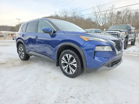 Blue 2021 Nissan Rogue SV for sale in Logan, OH