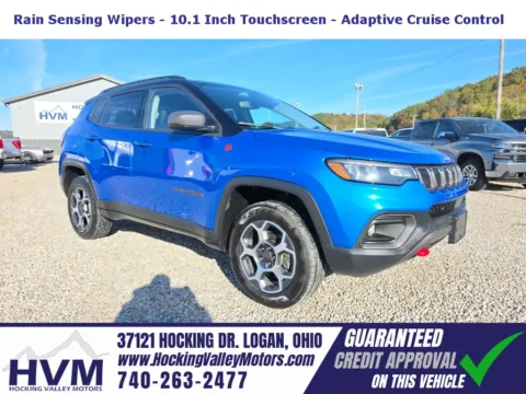 Blue 2022 Jeep Compass Trailhawk for sale in Logan, OH