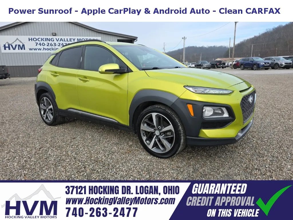 Green 2019 Hyundai Kona Limited for sale in Logan, OH