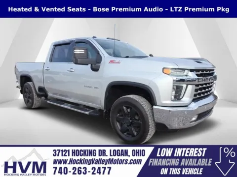 Silver 2021 Chevrolet Silverado 2500HD LTZ for sale in Logan, OH