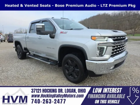 Silver 2021 Chevrolet Silverado 2500HD LTZ for sale in Logan, OH