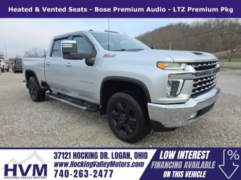 Silver 2021 Chevrolet Silverado 2500HD LTZ for sale in Logan, OH