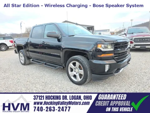 Black 2018 Chevrolet Silverado 1500 LT for sale in Logan, OH