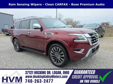 Red 2022 Nissan Armada Platinum for sale in Logan, OH