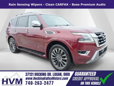 Red 2022 Nissan Armada Platinum for sale in Logan, OH