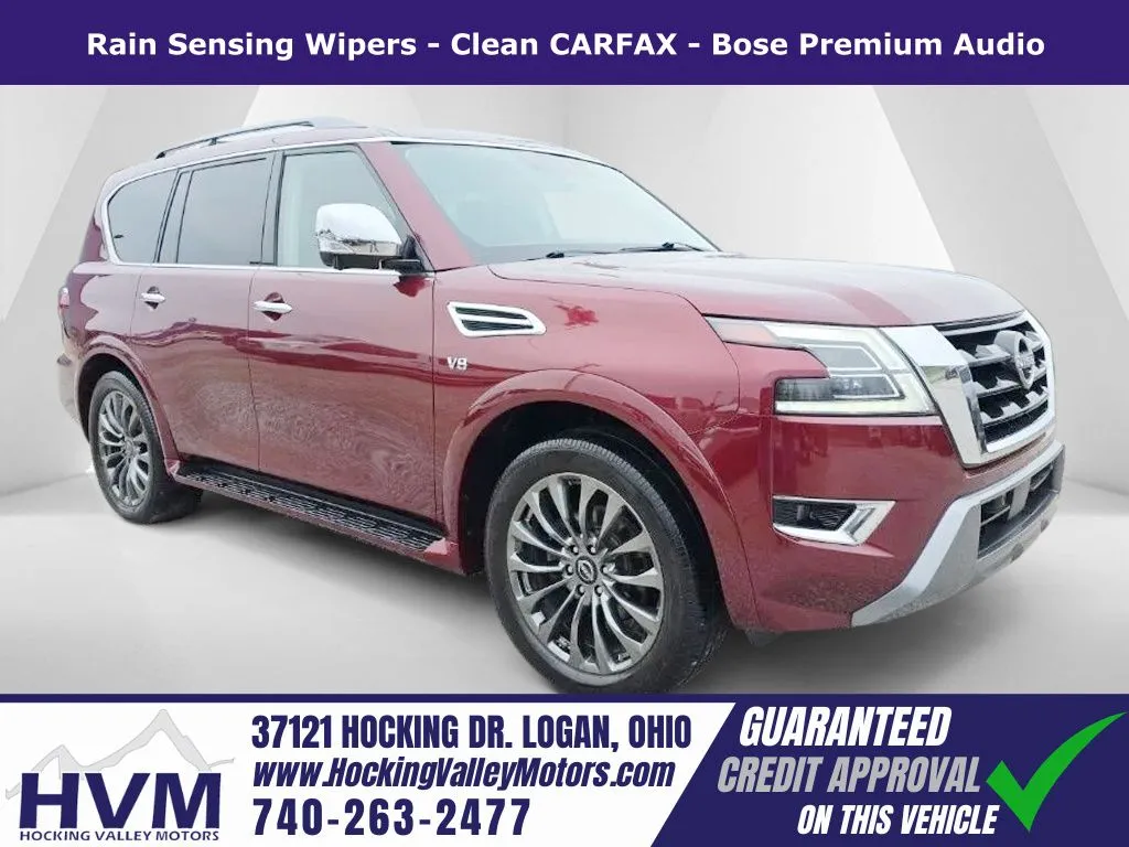 Red 2022 Nissan Armada Platinum for sale in Logan, OH
