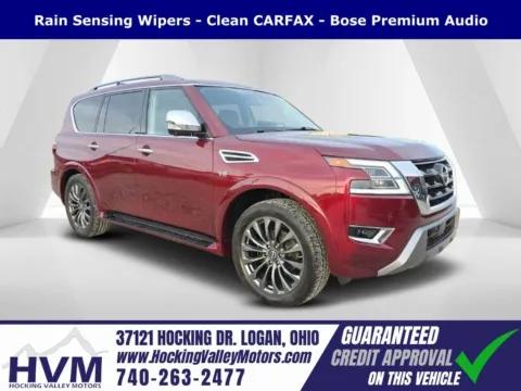 Red 2022 Nissan Armada Platinum for sale in Logan, OH