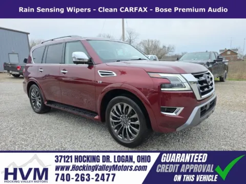 Red 2022 Nissan Armada Platinum for sale in Logan, OH