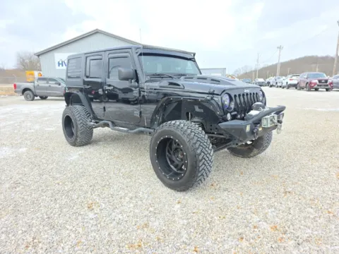 Black 2015 Jeep Wrangler Unlimited Willys for sale in Logan, OH