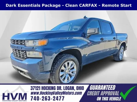 Blue 2021 Chevrolet Silverado 1500 Custom for sale in Logan, OH