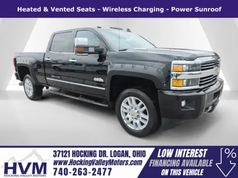 Black 2016 Chevrolet Silverado 2500HD High Country for sale in Logan, OH