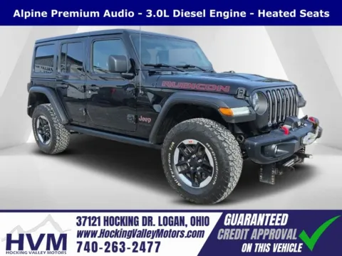 Black 2021 Jeep Wrangler Unlimited Rubicon for sale in Logan, OH