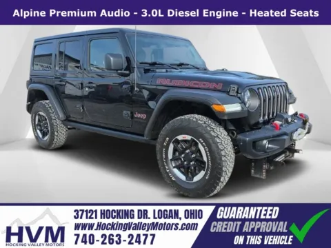 Black 2021 Jeep Wrangler Unlimited Rubicon for sale in Logan, OH
