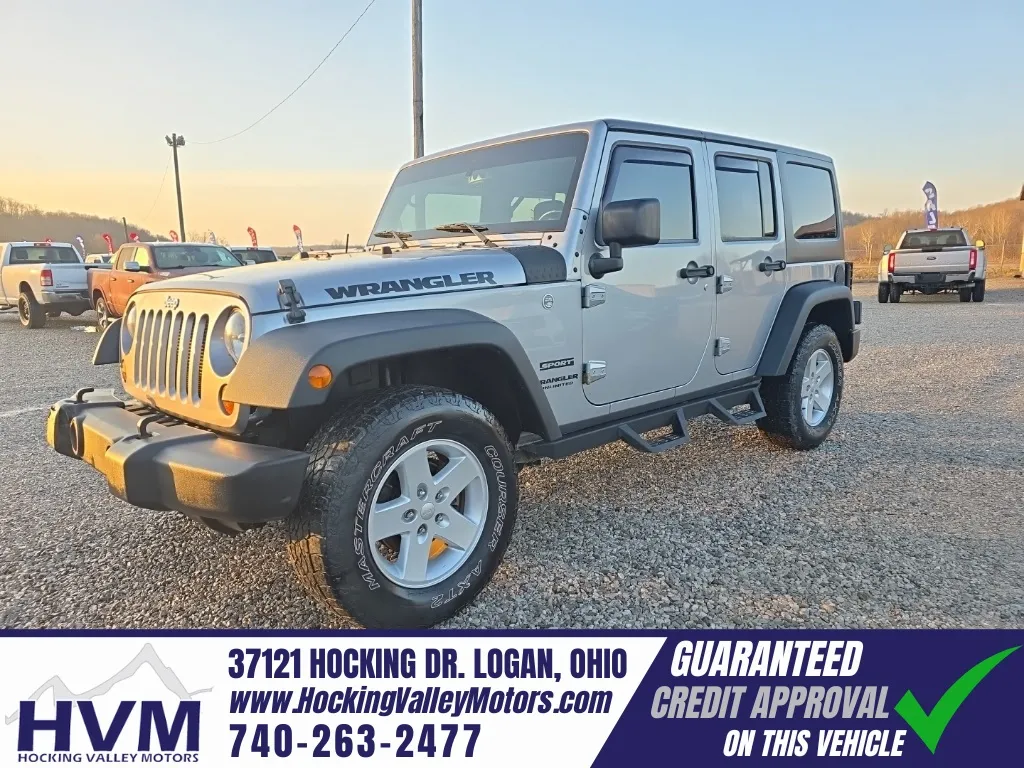 Silver 2016 Jeep Wrangler Unlimited Sport for sale in Logan, OH