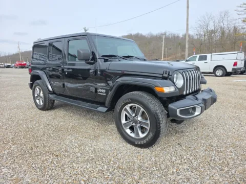 Black 2020 Jeep Wrangler Unlimited Sahara for sale in Logan, OH