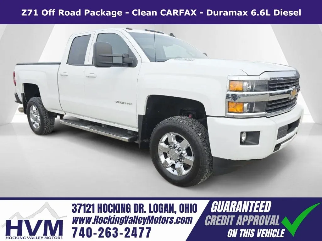 White 2015 Chevrolet Silverado 2500HD LT for sale in Logan, OH