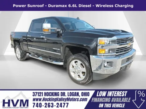 Black 2019 Chevrolet Silverado 2500HD LTZ for sale in Logan, OH