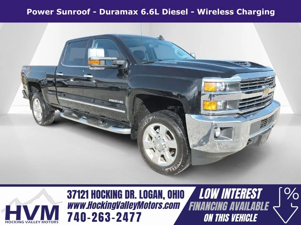 Black 2019 Chevrolet Silverado 2500HD LTZ for sale in Logan, OH