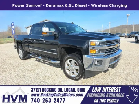 Black 2019 Chevrolet Silverado 2500HD LTZ for sale in Logan, OH