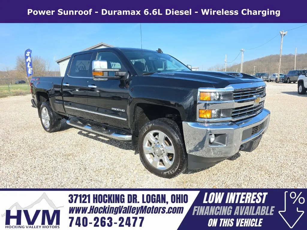 Black 2019 Chevrolet Silverado 2500HD LTZ for sale in Logan, OH